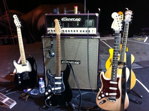 Bobby’s amp and guitars for the Brit Floyd tour