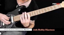 Sweep Picking Arpeggios - Part 11 - a FretHub online guitar lesson, with Bobby Harrison