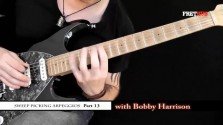 Sweep Picking Arpeggios - Part 13 - a FretHub online guitar lesson, with Bobby Harrison