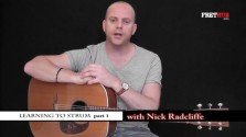 Learning To Strum 1 - a FretHub online guitar lesson, with Nick Radcliffe