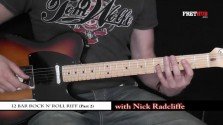 12 Bar Rock 'n' Roll Riff pt2 - a FretHub online guitar lesson, with Nick Radcliffe