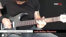 Pinched Harmonics - a FretHub online guitar lesson, with Bobby Harrison