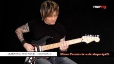 Minor Pentatonic Scale Shapes - Part 2 - a FretHub online guitar lesson, with Bobby Harrison
