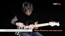 Minor Pentatonic Scale Shapes - Part 3 - a FretHub online guitar lesson, with Bobby Harrison